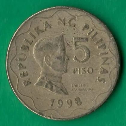 фото, 5 песо 1998 року Філіппіни [КВ]
