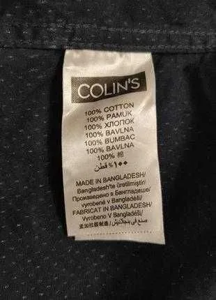 Темно-синя чоловіча сорочка Colin's для чоловіків або підлітків, розмір L, 100% cotton бавовна! Де купити