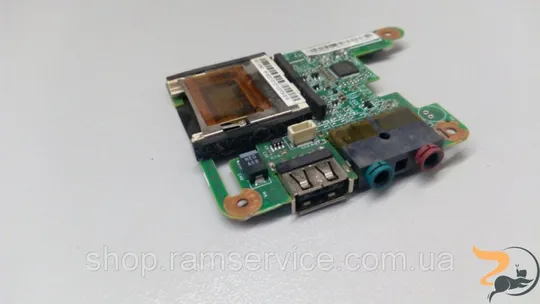 Usb плата, та аудіо роз&#039;єм, CARD RIDER, для ноутбука Lenovo ThinkPad X200, 48.48Q06.011, б/в Ціна