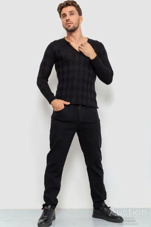 Купити Свитер мужской, цвет черный, 235R2010