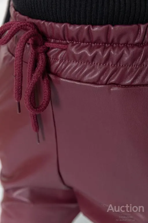 Лосины женские на флисе, цвет бордовый, 164R150 Де купити