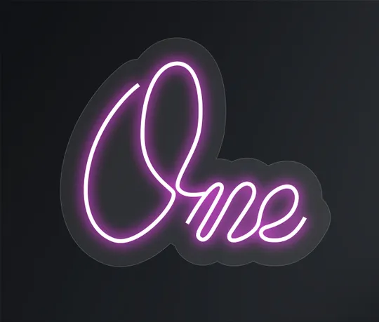 Неоновий світильник One 310х260 acr-n000071 Ціна