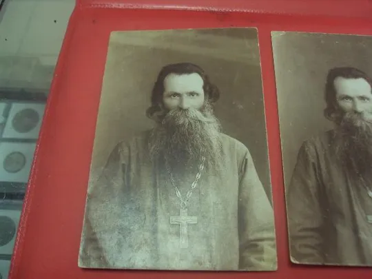 фотография священник г.уланов подольская губерния лот 2 шт №912 Продаж