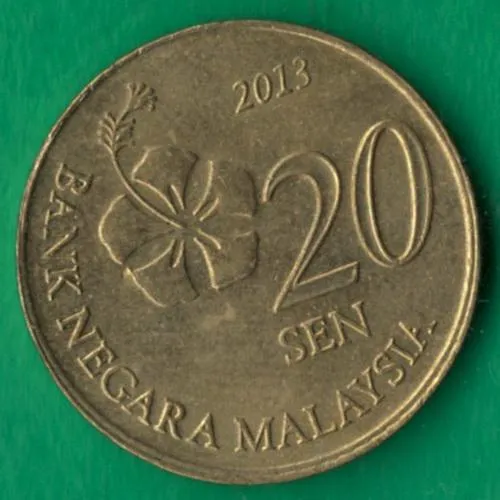 20 сенів 2013 року Малайзія [М] Ціна