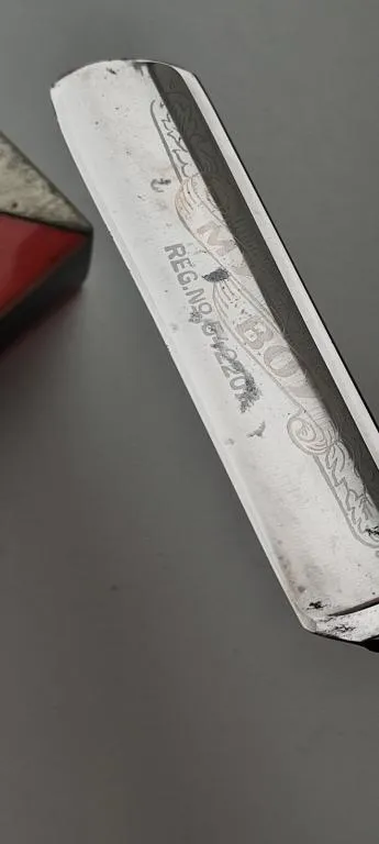 Антикварная Опасная бритва SOLINGEN ручка зуб кашалота, редкая gt452 Де купити