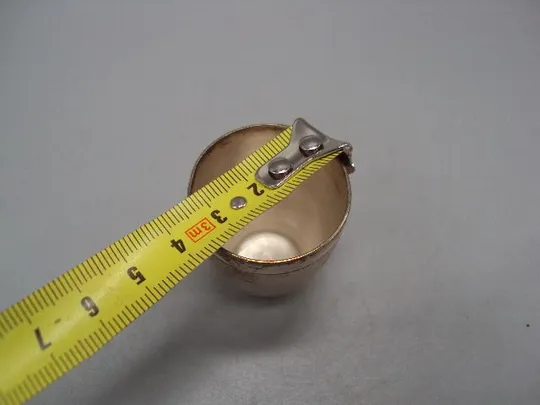 Рюмка стопка мнц посеребрение высота 4 см, диаметр 3,5 см №13746 Характеристики