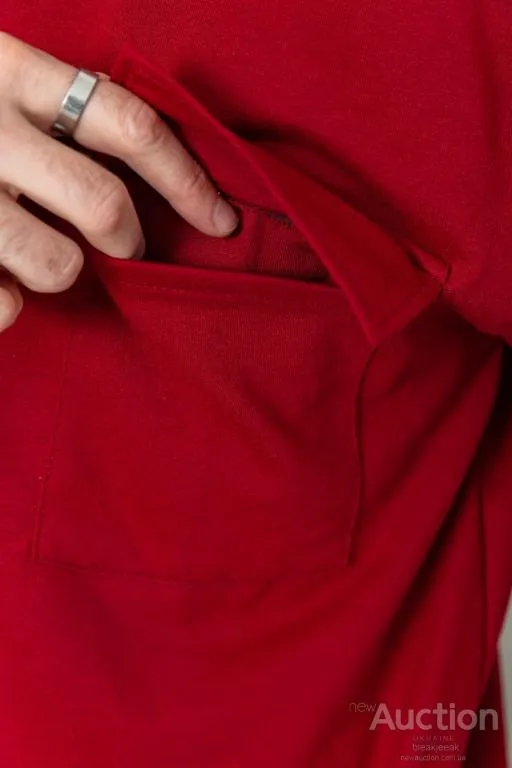 Свитшот мужской, цвет бордовый, 208R0235 Де купити