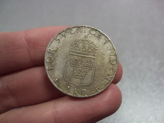 Купити монета швеция 1 крона 1978 №8906