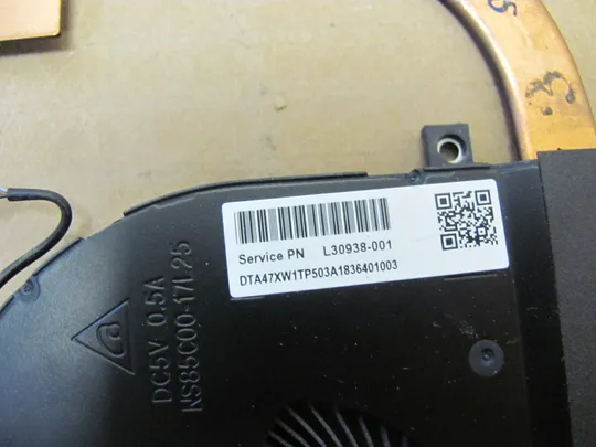 номер1024-4 система охолодження L30938-001 3CXW1TMTP40  для HP ZBook X360 Studio G5 Охолоджувальна система Кулери та системи охолодження Охолодження материнської плати cooling system Кулер Охолоджувальний блок оригінал Де купити