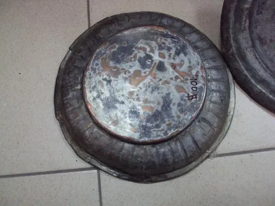 Сосуд Иудаика предмет быта культа с крышкой медь высота 15,5 см, диаметр 22,5 см №11422 Інтернет-аукціон