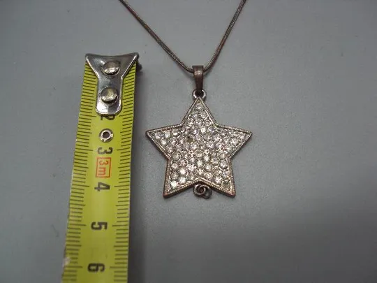 Бижутерия колье цепочка и звезды бусы звездочки длина цепочки 78 см (не все камушки) №15096 Інтернет-аукціон