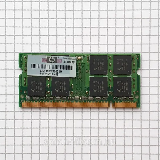 Купити Модуль пам&#039;яті Qimonda 1GB 2Rx8 PC2-5300S (DDR2) HYS64T128021HDL-3S-B для ноутбука