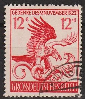 1944 - Рейх - 21 рік пивного путчу Mi.906  _1.60 EU Ціна