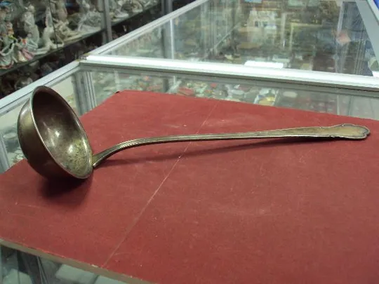 черпак мельхиор посеребрение 33 см клеймо V.S.F.100 №1726 Недорого