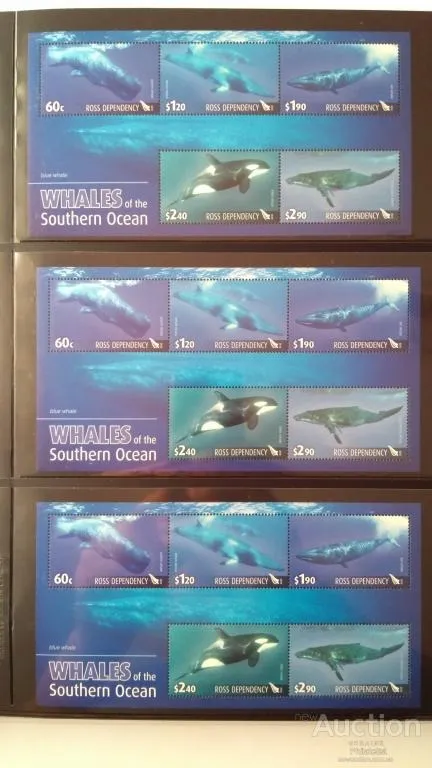 Земля Росса-Киты-2010. Чистый полный красивый комплект.MNH. З аукціону