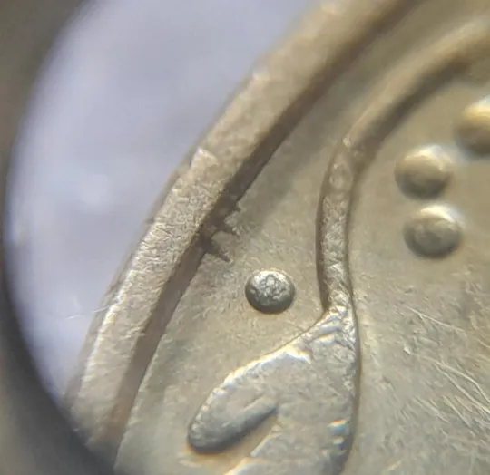 (4533) 50 копійок 1992 1БАм брак "шипи дракона", викрошки (50 копеек 1992 1БАм) Де купити