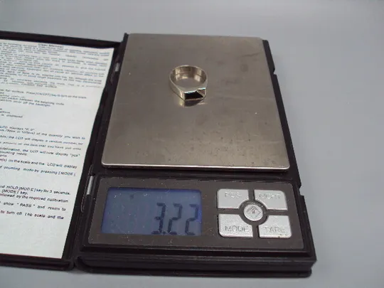 Кольцо прямоугольник печатка печать серебро 925 проба Украина вес 3,22 г 20-20,5 размер №15443 в Україні