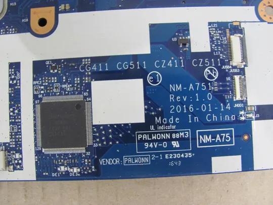388-21 материнська плата РОБОЧА CG411 CG511 NM-A751 SR2EU  I3-6100U для  LENOVO IdeaPad   310-15, 310-15ISK, 310-15ABR оригінал Недорого