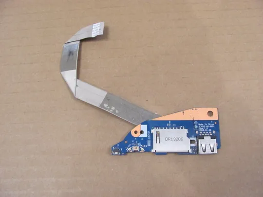 номер0341-14 плата USB CARD READER NBX0001LW10 EYG10 NS-B601 для  Lenovo Yoga 530-14IKB 530-14ARR Плата USB додаткова плата дод плата перехідник usb usb port usb board оригінал Ціна