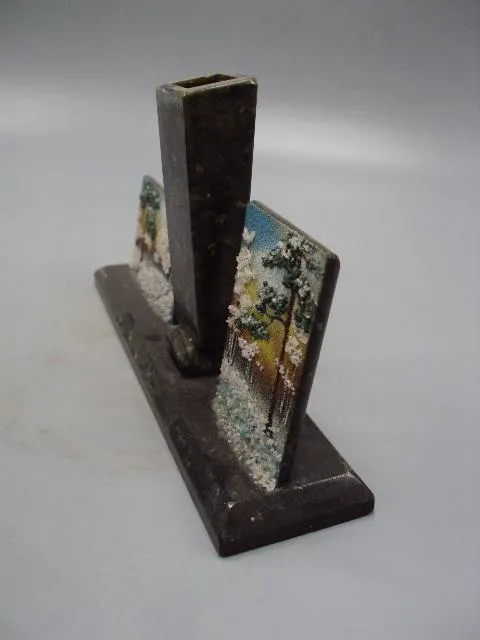 Сувенир подставка для ручек Свердловск камень змеевик ссср размер 11,2х19,6см под реставрацию №13940 Продаж