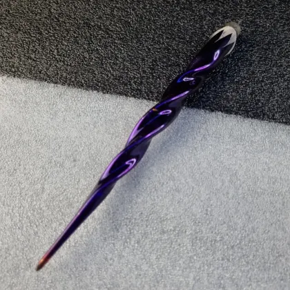 фото, Елочная игрушка ссср "фиолетовая спираль"