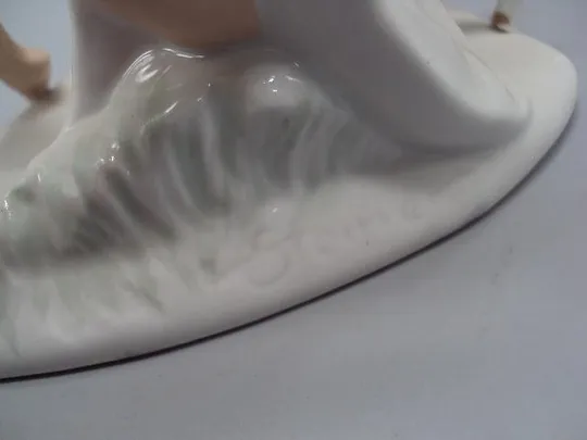 Фигура фарфор Wallendorf Steiner обнаженная девушка с оленем с олененком ню Валлендорф Германия Продаж