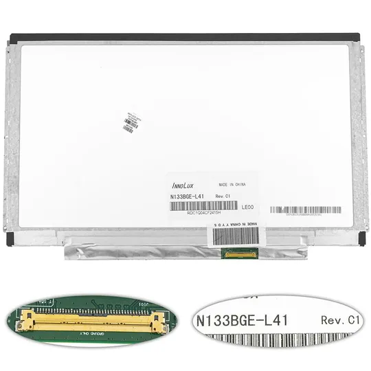 Купити Матриця 13.3 N133BGE-L41 (1366*768, 40pin, LED, SLIM (горизонтальні планки), глянцева, роз&#039;єм праворуч знизу) для ноутбука (renew)