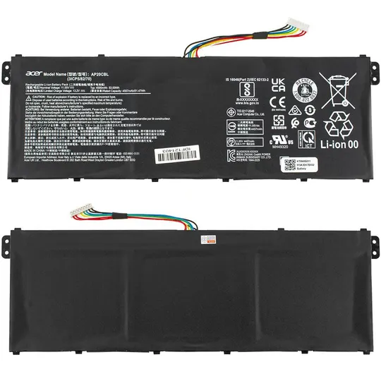 Оригінальна батарея для ноутбука ACER AP20CBL (ASPIRE A515-45, A515-56) 11.55V 4590mAh 53Wh Black Ціна
