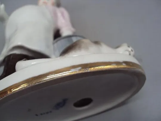 Фигура фарфор статуэтка ЛФЗ кот и повар басня Крылова высота 18 см №14097 Інтернет-аукціон