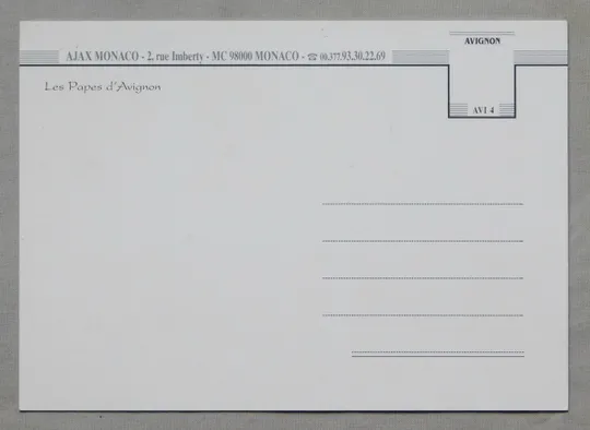 Купити Листівка - Les Papes d'Avignon - Monaco