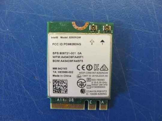 номер0116-43 Wi-Fi Сетевая карта 806721-001 8260NGW для HP PROBOOK 650 G2 оригінал Інтернет-аукціон