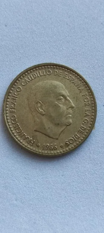 монета 1 песо 1966 года Испания каудильйо Ф. Франко kn373 Ціна