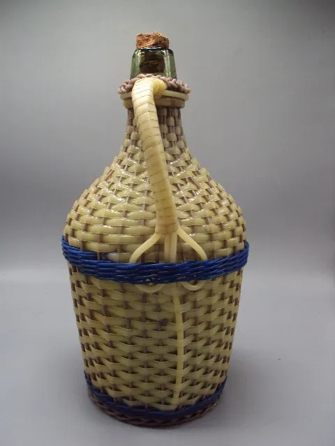 Бутль бутылка в оплетке бутыль оплетений бутель в оплетці высота 32,5 см №18654 Інтернет-аукціон