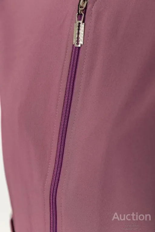 Женский бомбер с карманами, сливового цвета, 102R205-1 Де купити