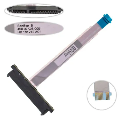 фото, Шлейф жорсткого диска HDD/SSD для ноутбука HP (M6-AR 15Z-AR 15-AQ M6-AQ 15T-AQ), (450.07K06.0001)