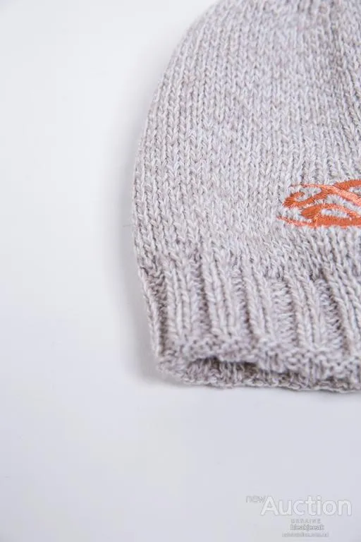 Купити Детская шапка, бежево-терракотового цвета с вышивкой, 167R7778-1