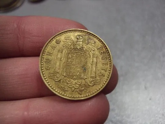 монета испания 1 песет 1975 №8026 З аукціону