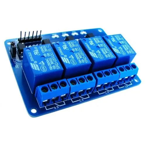 Купити 4-канальный модуль реле 5В для Arduino PIC ARM AVR
