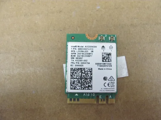 номер0829-15  WI-FI модуль 02HK704 AX200NGW для HP ELITEBOOK 850 G5 G6 735 G6 745 G6 830 G5 ZBook 15u  оригінал Ціна