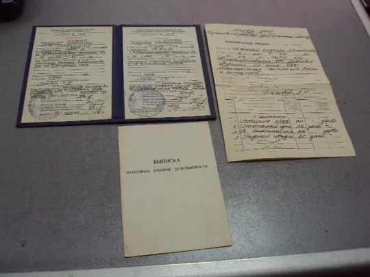 документ выписка аттестат с отличием константиновка гпму №20 1980 №4382 Ціна