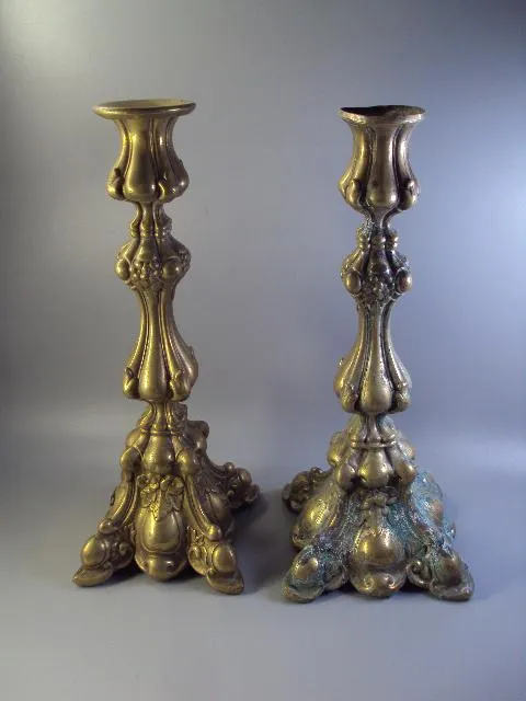 Подсвечники пара подсвечник Варшава высота 25-26 см лот 2 шт (№1525) №10626 Ціна