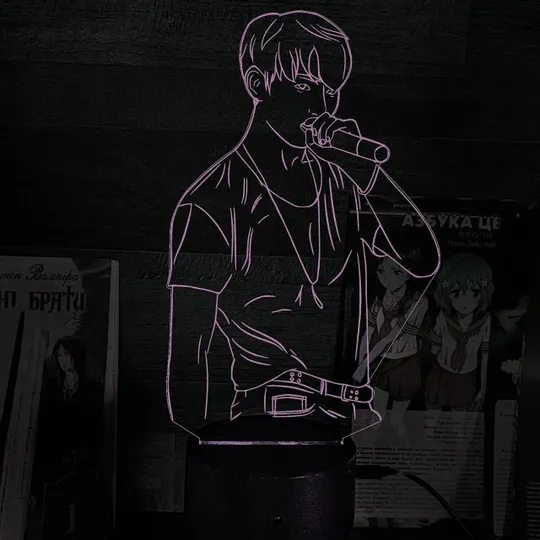 Акриловий світильник-нічник Чон Джонгук білий tty-n001518 Ціна