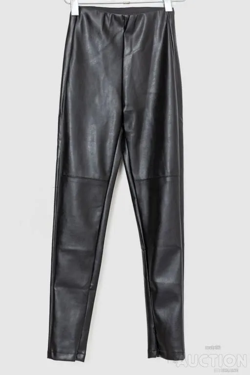 Лосины из экокожи, цвет черный, 186R5363 Ціна