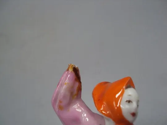 Фигура фарфор Дулево танцоры с гармошкой перепляс гармонист и девушка 11,7 см под реставрацию №13919 Де купити