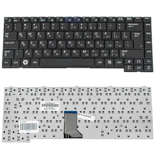 Купити Клавіатура для ноутбука SAMSUNG (P500, P510, P560, R39, R40, R41, R58, R60, R70, R503, R505, R508, R509, R510, R560) rus, black