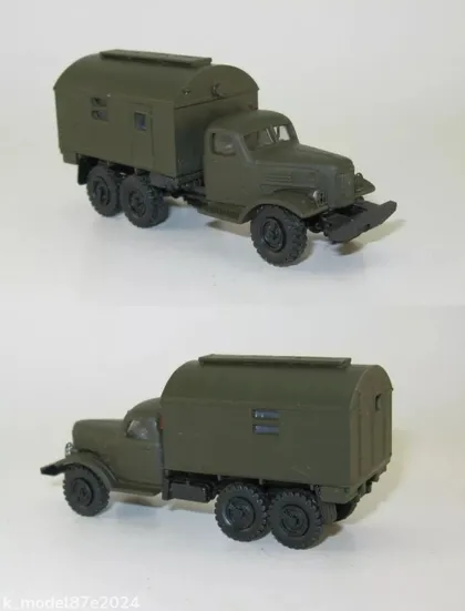 фото, ЗИЛ-157 кунг-1М военный - 1:87 H0