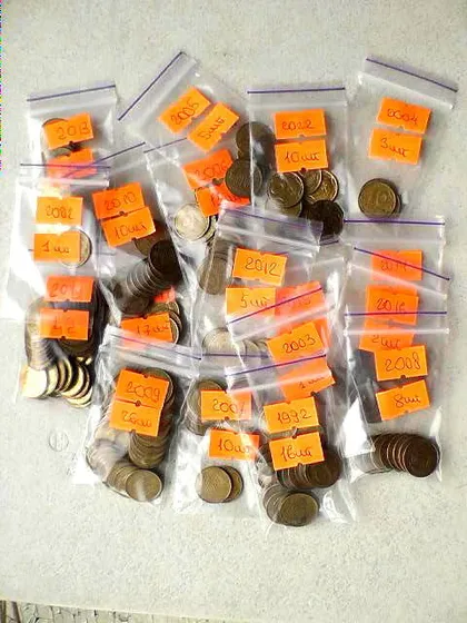 фото, Монети Україна 10 копійок  1992 - 2022 роки 144 штуки.