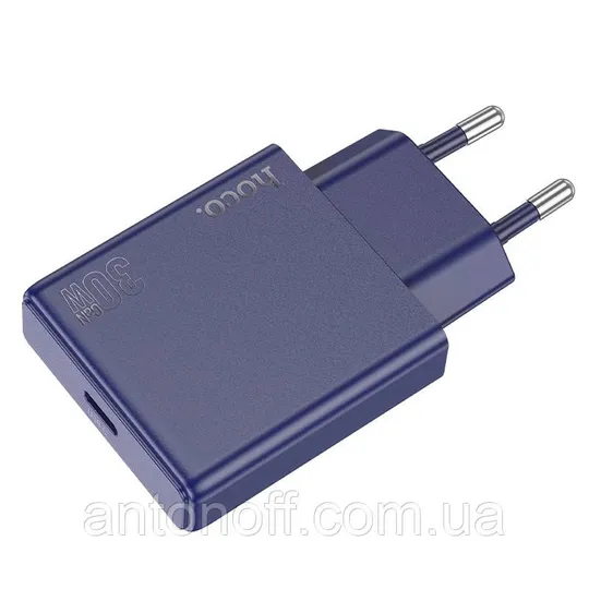 Зарядний пристрій Hoco N44 QC3.0 PD30W (ультра-тонкий 14мм) Titanium Blue З аукціону