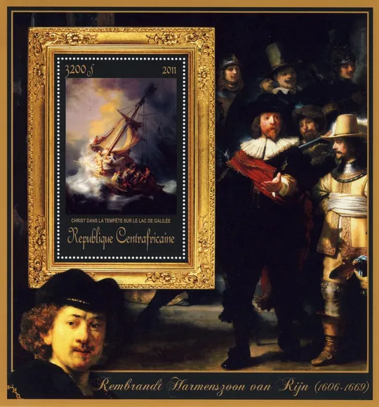 ЦАР-Живопись- Рембранд -2011.Чистый  красивый Блок.MNH. Ціна