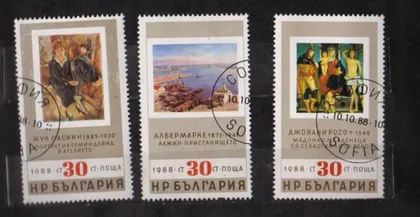 фото, ЖИВОПИСЬ - ИСКУССТВО = 1988 г. = БОЛГАРИЯ = гаш. #